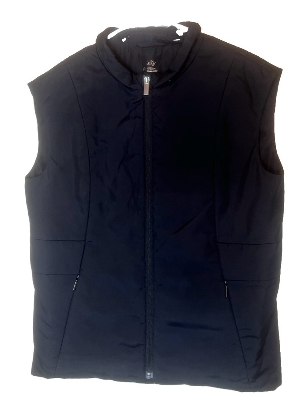 ADAY City Summits Black Puffer Vest Size S
